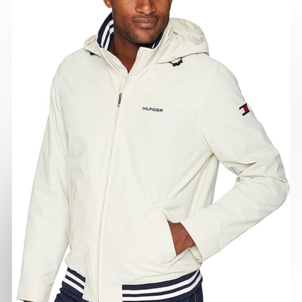 Tommy Hilfiger Men’s Full Zip Water Resistant Regatta Jacket Size Small